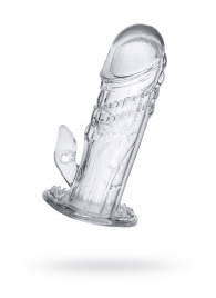 Прозрачная насадка на пенис Uco - 13 см. - A-toys - в Домодедово купить с доставкой
