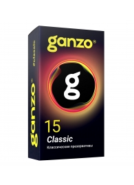 Классические презервативы с обильной смазкой Ganzo Classic - 15 шт. - Ganzo - купить с доставкой в Домодедово