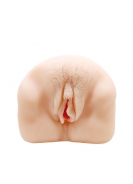 Телесный мастурбатор-вагина с оволосением и вибрацией - Baile - в Домодедово купить с доставкой