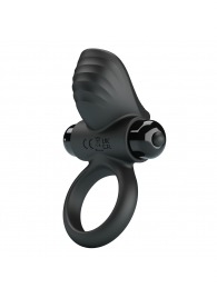 Черное эрекционное кольцо с вибрацией Adrien - Baile - в Домодедово купить с доставкой
