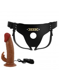 Мужской полый страпон с вибрацией Marion - Baile - купить с доставкой в Домодедово