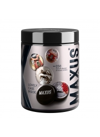 Черные утолщенные презервативы MAXUS Extra Strong с железным кейсом - 15 шт. - Maxus - купить с доставкой в Домодедово