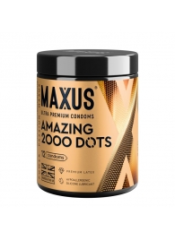 Точечные презервативы MAXUS 2000 Amazing Dots с железным кейсом - 12 шт. - Maxus - купить с доставкой в Домодедово