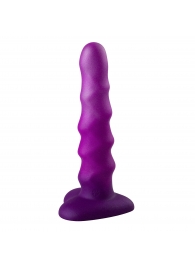 Фиолетовый нереалистичный дилдо Unicorn - 17,5 см. - Lola Games