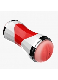 Двусторонний мастурбатор в колбе Power Grip Cup - вагина и ротик - Boys of Toys - в Домодедово купить с доставкой