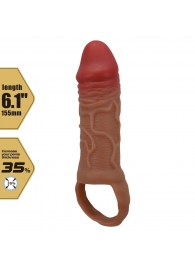 Реалистичная насадка на член Peirre - 15,5 см. - Baile - в Домодедово купить с доставкой