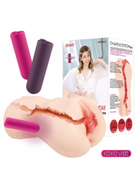 Мастурбатор-вагина с вибрацией Jenny Onahole edition 005 - KOKOS - в Домодедово купить с доставкой