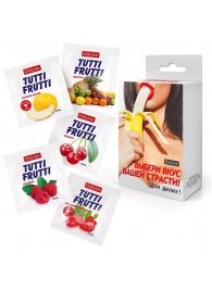 Набор из 5 саше съедобных смазок Tutti-Frutti - Биоритм - купить с доставкой в Домодедово