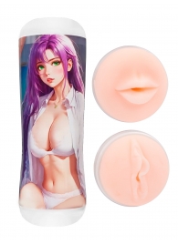 Двусторонний мастурбатор аниме - ротик и вагина - Tokyo Style - в Домодедово купить с доставкой