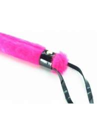 Нежная плеть с розовым мехом BDSM Light - 43 см. - БДСМ Арсенал - купить с доставкой в Домодедово