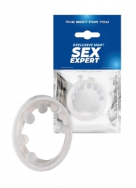 Эрекционное кольцо с мягкой стимулирующей насадкой - Sex Expert - в Домодедово купить с доставкой