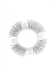 Эластичное кольцо с «ресничками» и 4 шариками - Sextaz - в Домодедово купить с доставкой