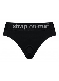 Черные трусики для насадок Heroine Lingerie Harness - size XL - Strap-on-me - купить с доставкой в Домодедово