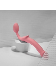 Розовый безремневой страпон Strap-on-me Semi-Realistic Bendable Strap-On size XL - Strap-on-me - купить с доставкой в Домодедово