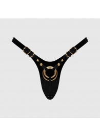 Черный пояс для фиксации насадок Strap-On-Me Leatherette Harness Fabulous - Strap-on-me - купить с доставкой в Домодедово