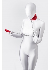 Красный ошейник с подкладкой из меха - ToyFa - купить с доставкой в Домодедово