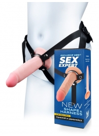 Мужской полый страпон на регулируемых ремнях - 18,5 см. - Sex Expert - купить с доставкой в Домодедово