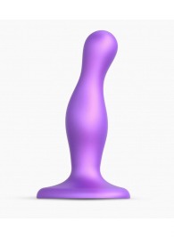 Фиолетовая насадка Strap-On-Me Dildo Plug Curvy size S - Strap-on-me - купить с доставкой в Домодедово