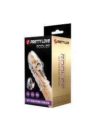 Прозрачная насадка на пенис Booker - 8 см. - Baile - в Домодедово купить с доставкой