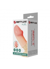 Телесная насадка на пенис Huel - 9 см. - Baile - в Домодедово купить с доставкой