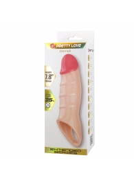 Телесная удлиняющая насадка на пенис Darnel - Baile - в Домодедово купить с доставкой