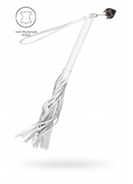 Белая кожаная плеть - 50 см. - Pecado - купить с доставкой в Домодедово