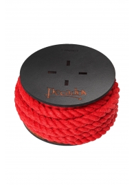 Красная веревка для шибари на катушке - 5 м. - Pecado - купить с доставкой в Домодедово