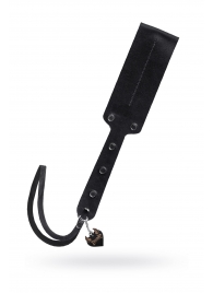 Черный кожаный пэддл - 32 см. - Pecado - купить с доставкой в Домодедово