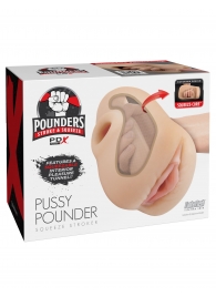 Телесный мастурбатор-вагина Pussy Pounder Squeeze Stroker - Pipedream - в Домодедово купить с доставкой
