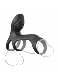 Черная насадка на пенис Ultimate Couples Cage Pro - Pipedream - в Домодедово купить с доставкой