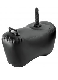 Черное надувное кресло с платформой для фиксации дилдо Body Dock Inflatable Love Seat - Pipedream - купить с доставкой в Домодедово