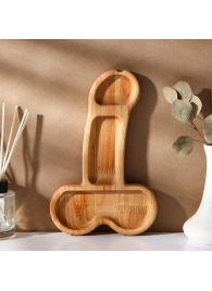 Деревянное блюдо для подачи в форме члена (25 х 16,5 х 1,7 см) - Сима-Ленд - купить с доставкой в Домодедово