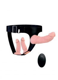 Женский страпон с 3 насадками и вибрацией - Erowoman-Eroman - купить с доставкой в Домодедово