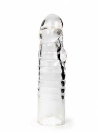 Прозрачная закрытая насадка на член - 15 см. - Sex Expert - в Домодедово купить с доставкой