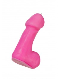 Розовая свеча в форме пениса - 47 гр. - Pecado - купить с доставкой в Домодедово
