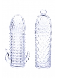 Набор из 2 прозрачных насадок на член Seductive Tickler Sleeves Set - NMC - в Домодедово купить с доставкой
