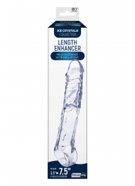 Прозрачная насадка-удлинитель Length Enhancer с подхватом - 22,3 см. - NMC - в Домодедово купить с доставкой