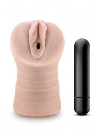 Телесный мастурбатор-вагина Ayumi с вибрацией - Blush Novelties - в Домодедово купить с доставкой