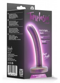 Фиолетовая насадка с гладкой поверхностью Surrender 4.75 Inch Beginner Pegging Dildo - 12 см. - Blush Novelties - купить с доставкой в Домодедово