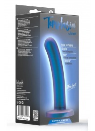 Синяя насадка с гладкой поверхностью Surrender 5.75 Inch Intermediate Pegging Dildo - 14,6 см. - Blush Novelties - купить с доставкой в Домодедово
