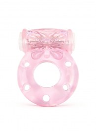 Розовое эрекционное виброкольцо с бабочкой - 1137 - в Домодедово купить с доставкой