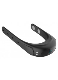 Черное эрекционное виброкольцо на ремешках - Boys of Toys - в Домодедово купить с доставкой