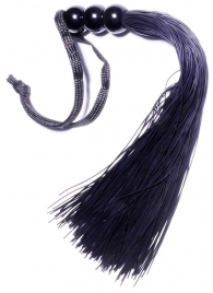 Черная силиконовая плетка - 25,4 см. - Boys of Toys - купить с доставкой в Домодедово