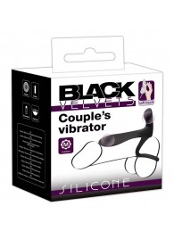 Черная насадка на член с вибрацией Couple’s Vibrator - Orion - в Домодедово купить с доставкой