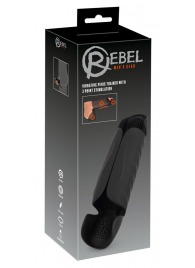 Черный вибромастурбатор с трехточечной стимуляцией Penis Trainer with 3 Point Stimulation - Orion - в Домодедово купить с доставкой