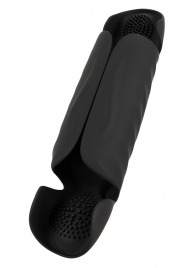 Черный вибромастурбатор с трехточечной стимуляцией Penis Trainer with 3 Point Stimulation - Orion - в Домодедово купить с доставкой