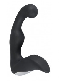 Черный перезаряжаемый стимулятор простаты с вибрацией - 14,6 см. - Orion - в Домодедово купить с доставкой