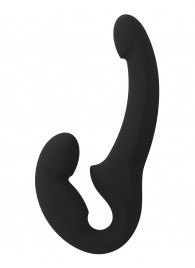 Черный безремневой страпон Share Lite - Fun Factory - купить с доставкой в Домодедово