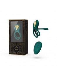 Зеленое эрекционное виброкольцо Bayek с пультом ДУ - Zalo - в Домодедово купить с доставкой