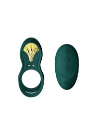 Зеленое эрекционное виброкольцо Bayek с пультом ДУ - Zalo - в Домодедово купить с доставкой